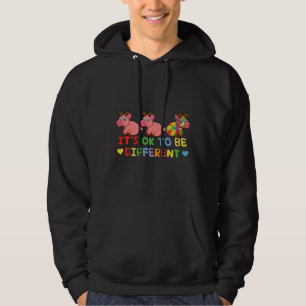 Pig Different Okay Special Puzzle Autism Awareness Hoodie