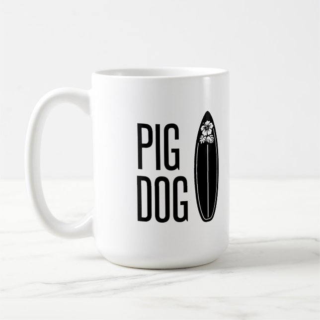 PIG DOG COFFEE MUG (Left)