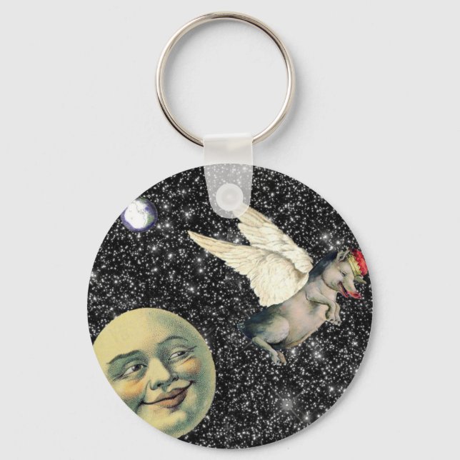 Pig Dreams Key Ring (Front)