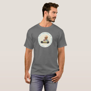 Pig Driving Car with Giant Egg – Whimsical Fun T-Shirt