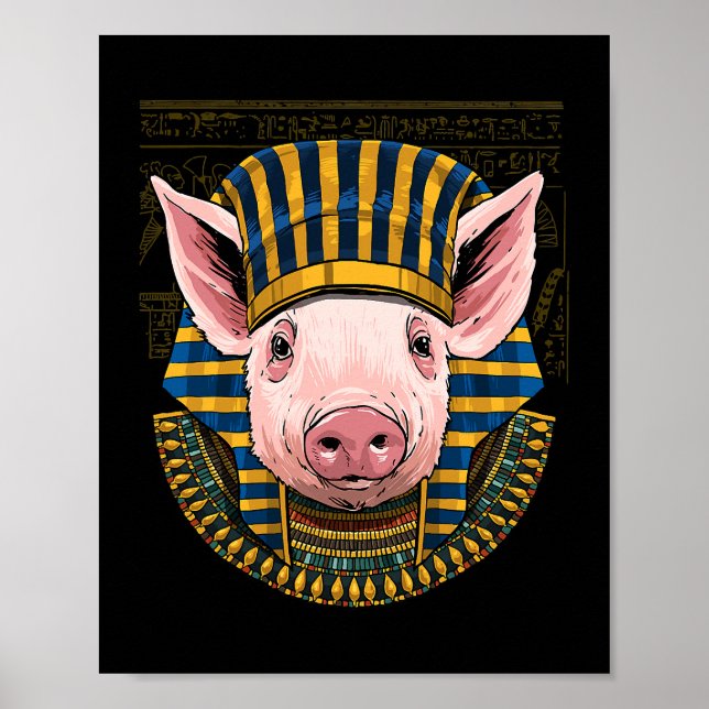 Pig Egyptian Pharaoh Historian Archaeologist 90 Poster (Front)