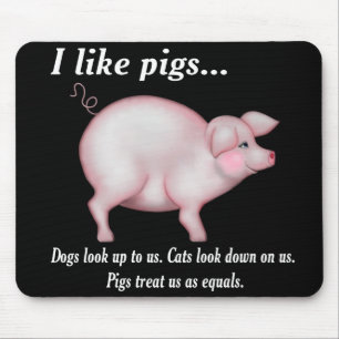 Pig Equality Mouse Mat