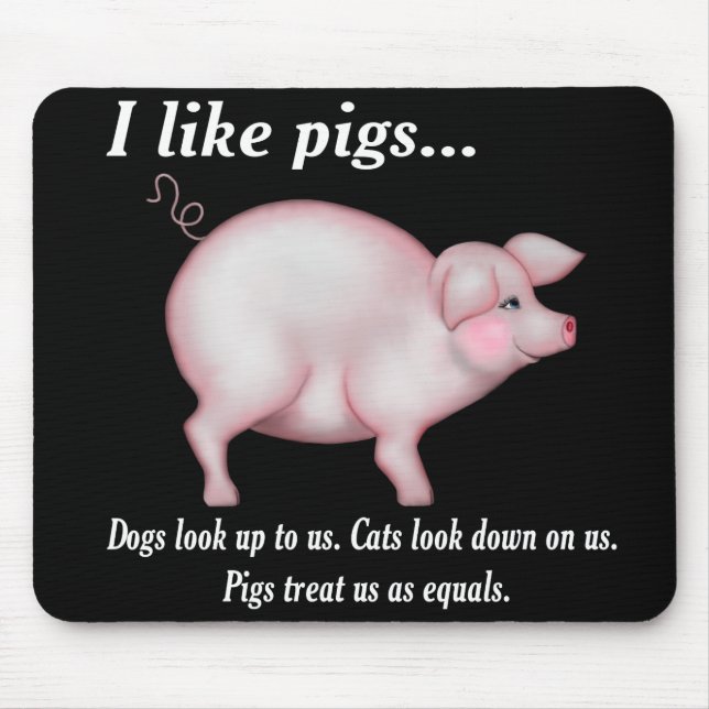 Pig Equality Mouse Mat (Front)