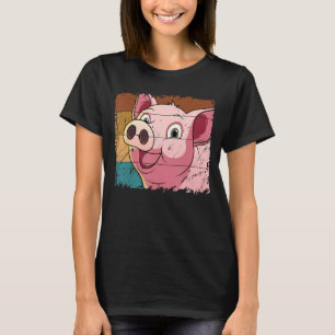 Pig Face, Animal Lover For Men Women, Farming Farm T-Shirt