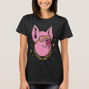 Pig Face Farmer Animal T-Shirt