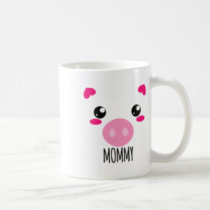 Pig Face Kawaii Halloween Costume For Mummy Funny Coffee Mug