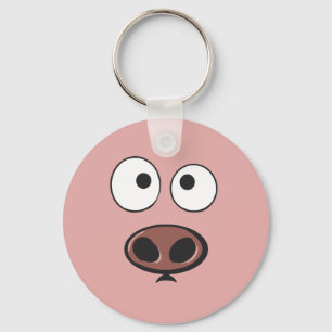 Pig Face Key Ring