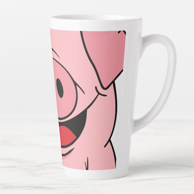 Pig Face Latte Mug (Right)
