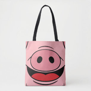 Pig Face Tote Bag