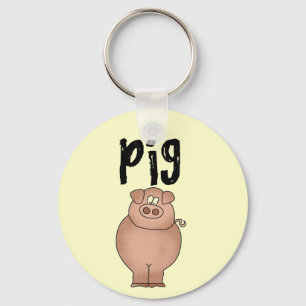 Pig Farm Animal Tshirts and Gifts Key Ring