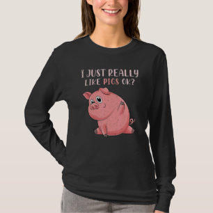 Pig Farmer Farm Animal Cute Piglet Pig T-Shirt