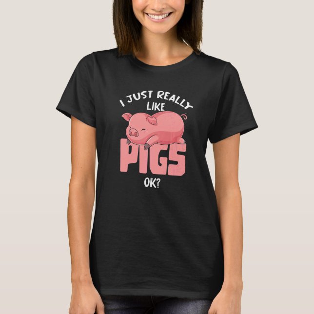 Pig  Farming Animal  Farm Animal Farmer  Pig T-Shirt (Front)