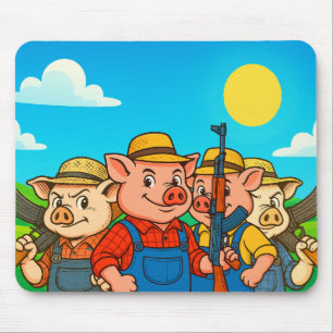 Pig Farming Committee Pax Baculum Mouse Pad