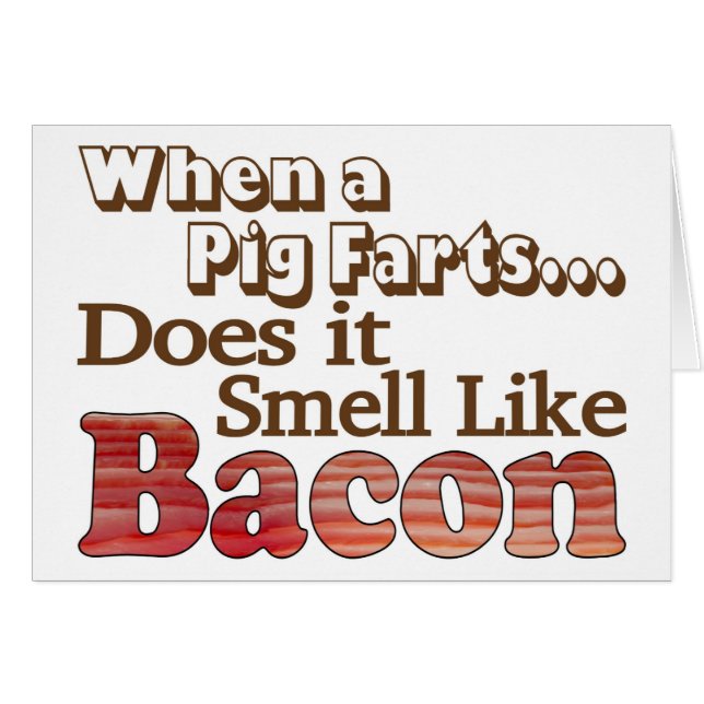 Pig Farts Card (Front Horizontal)