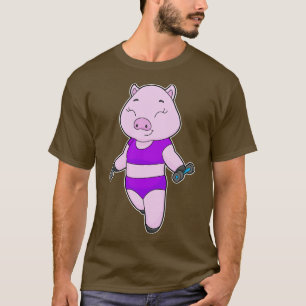 Pig Fitness Dumbbell 1 T-Shirt