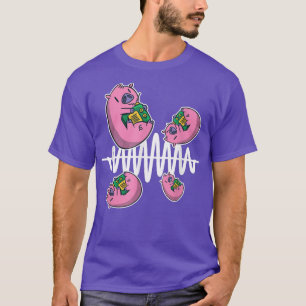 Pig Fly Around Frequency Waves Ham Radio Operator T-Shirt