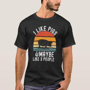 Pig  For Men Swine Pink Piggy Pork Women Piggy T-Shirt