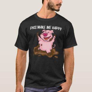 Pig For Men Women Hog Farmer Farm Animal T-Shirt
