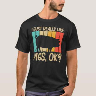 Pig For Men Women Pig Farmer Farm Farming 1 T-Shirt