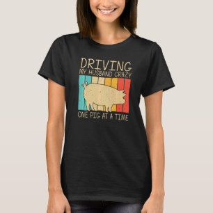 Pig For Women Mum Bacon Animal Swine Farmer Pigs T-Shirt