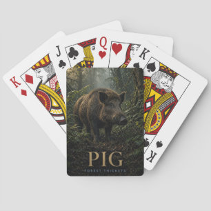 Pig Forest Thickets Wildlife ANIMAL Playing Cards