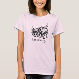 Pig funny t-shirt design