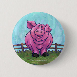Pig Gifts & Accessories 6 Cm Round Badge