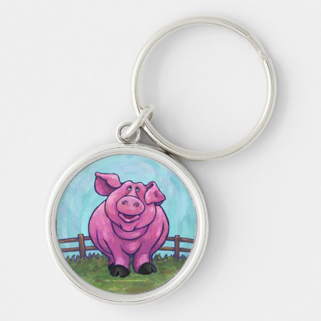 Pig Gifts & Accessories Key Ring (Front)