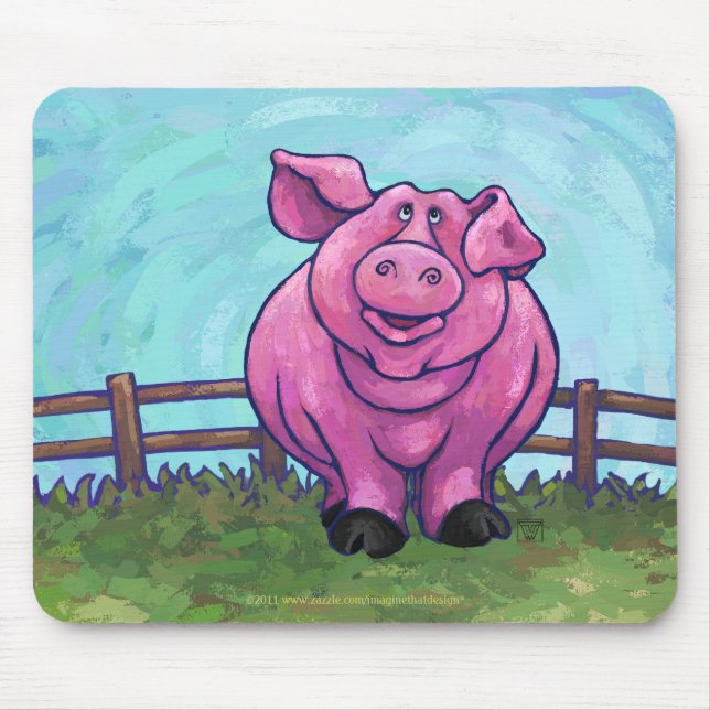 Pig Gifts & Accessories Mouse Mat (Front)