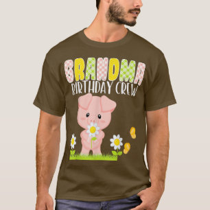 Pig Grandma Birthday Crew Birthday Boy Girl Piglet T-Shirt