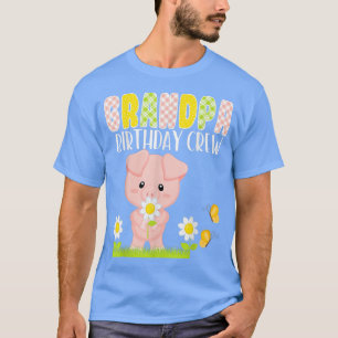 Pig Grandpa Birthday Crew Birthday Boy Girl Piglet T-Shirt