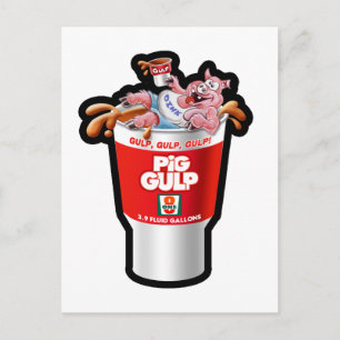 PIG GULP POSTCARD