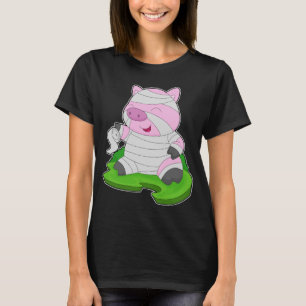 Pig Halloween Mummy T-Shirt