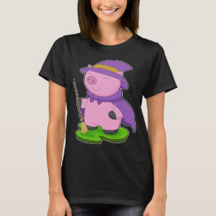 Pig Halloween Witch T-Shirt