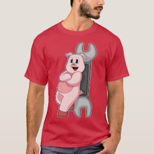 Pig Handyman Wrench T-Shirt
