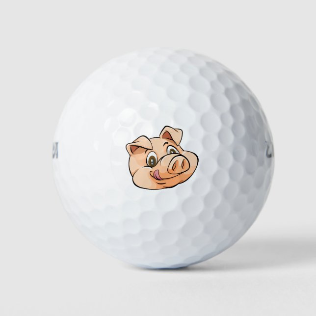 Pig head golf balls (Front)