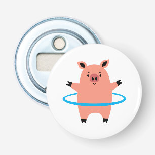 Pig Hula Hoop Bottle Opener
