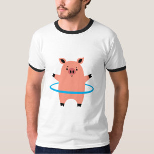Pig Hula Hoop T-Shirt