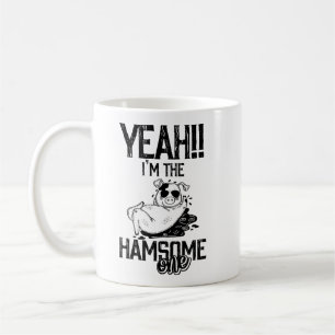 Pig Humour: I'm the Handsome (Ham-sone) One1  Coffee Mug