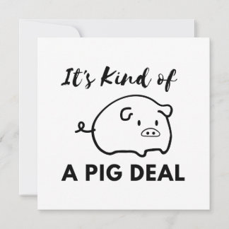 Pig Humour: It's a BIG (Pig) Deal Thank You Card