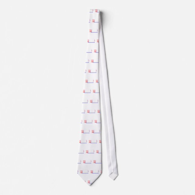 Pig In A Blue Blanket Tie (Front)