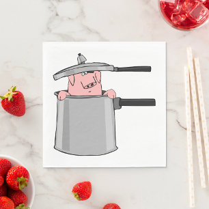 Pig In A Pot Napkin