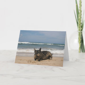 Pig IN Paradise Card
