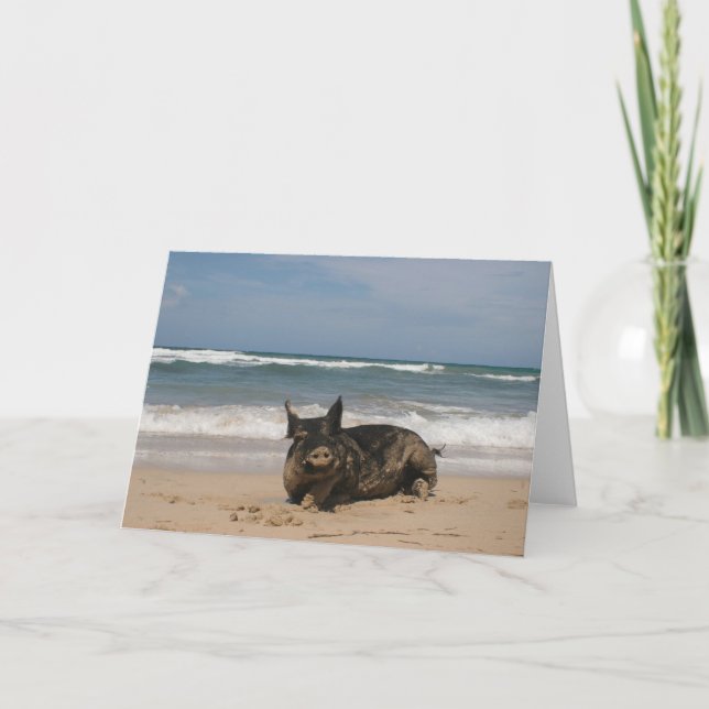 Pig IN Paradise Card (Front)