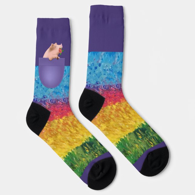 Pig in Pocket Socks (Right)