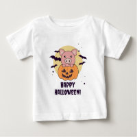Pig In Pumpkin Sweet Pigs Happy Halloween
