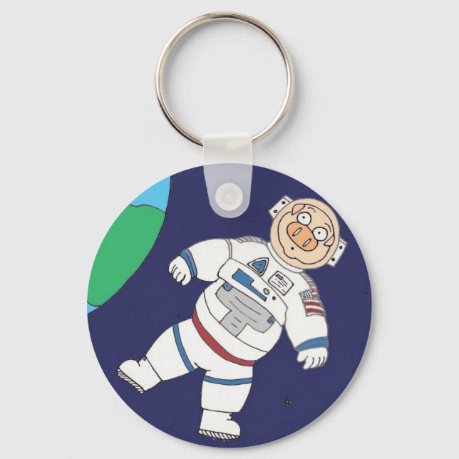 Pig In Space Key Ring (Front)