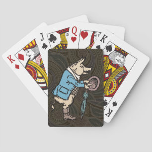 Pig Jacket Piggy Cute Formal Antique Playing Cards