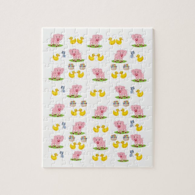 Pig Jigsaw Puzzle (Vertical)
