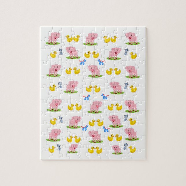 Pig Jigsaw Puzzle (Vertical)
